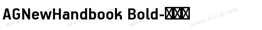 AGNewHandbook Bold字体转换 AGNewHandbook Bold字体转换